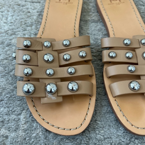 MARC FISHER Bryte 2 Ball Studded Slide Sandals Size 7M Summer Beach Outdoor - Picture 7 of 9